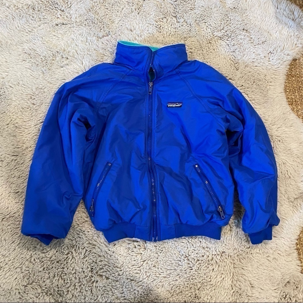 Patagonia vintage ski snow jacket 10/12 blue kids